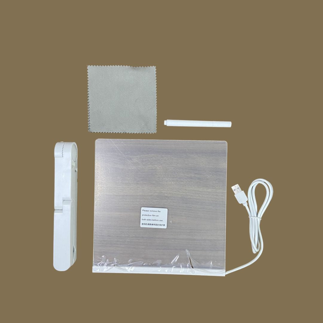 LED Light-Up Drawing Board for Kids – USB Reusable Writing & Art Tablet