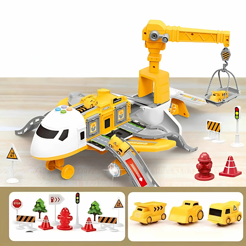 Transforming DIY Aeroplane Toy – Interactive Building Playset with Music & Learning Features