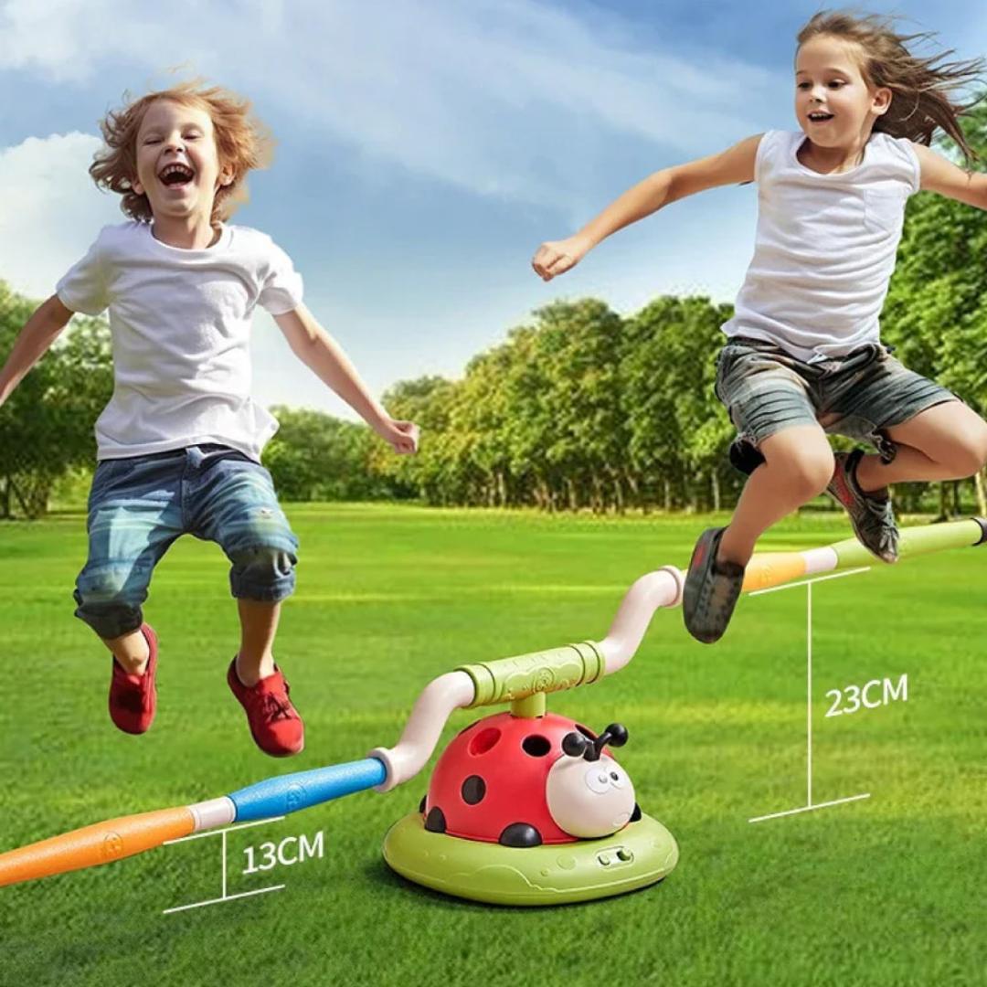 3-in-1 Kids Active Play Set – Jumping, Ring Toss & Rocket Launch Outdoor Game