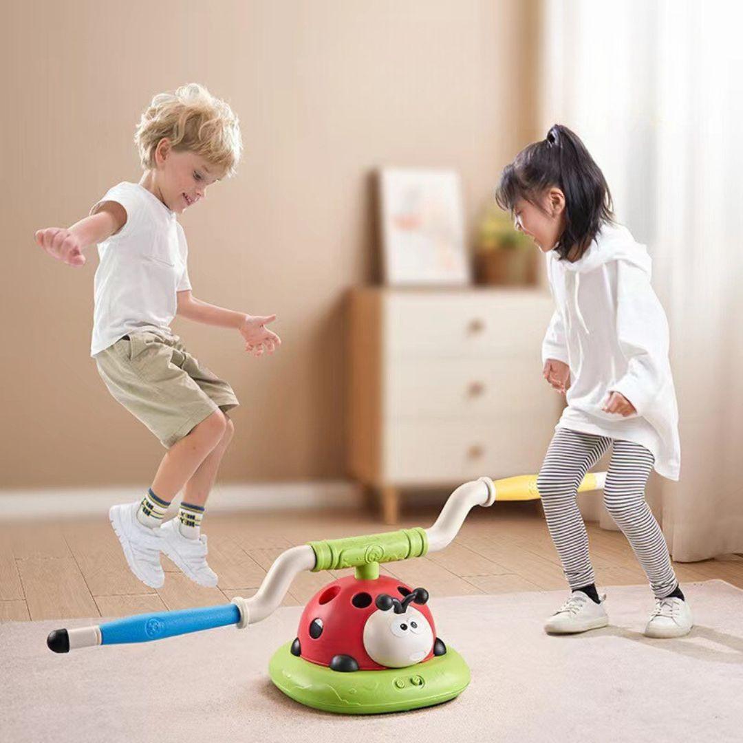 3-in-1 Kids Active Play Set – Jumping, Ring Toss & Rocket Launch Outdoor Game