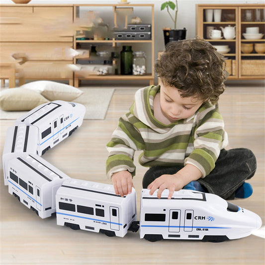 Colourful Chain Pull Train Toy – Connectable Carriages Motor Skills Toy for Toddlers