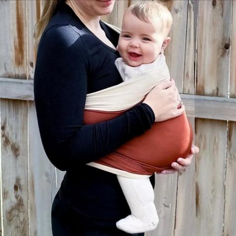 Baby Wrap Carrier – Breathable Infant Sling for Newborns (0–12 Months)