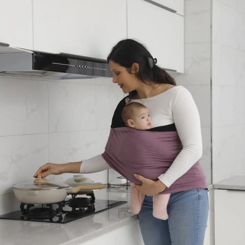 Baby Wrap Carrier – Breathable Infant Sling for Newborns (0–12 Months)