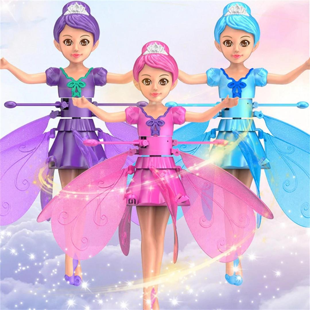 Flying LED Fairy Toy – Rechargeable Light-Up Hover Doll for Kids