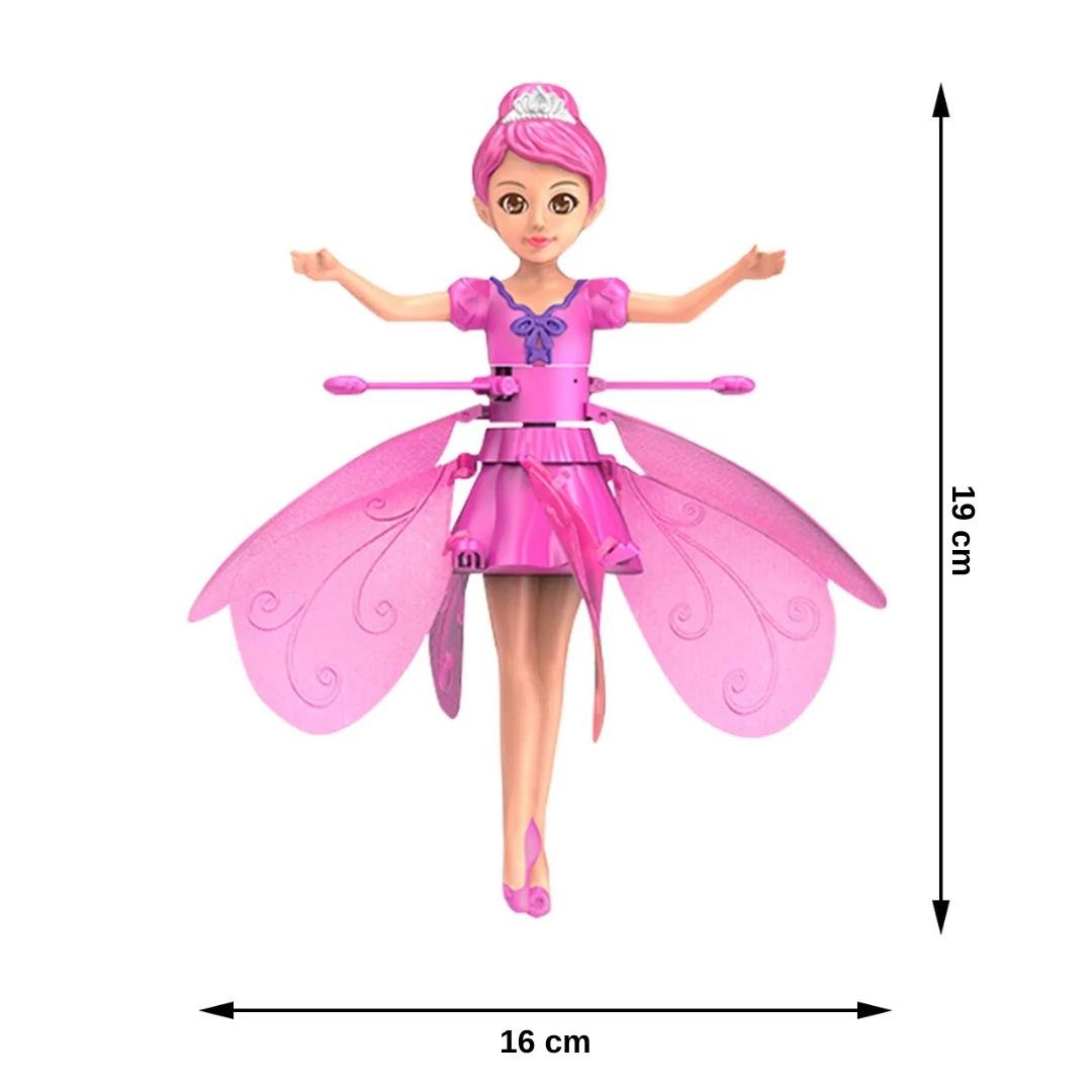 Flying LED Fairy Toy – Rechargeable Light-Up Hover Doll for Kids