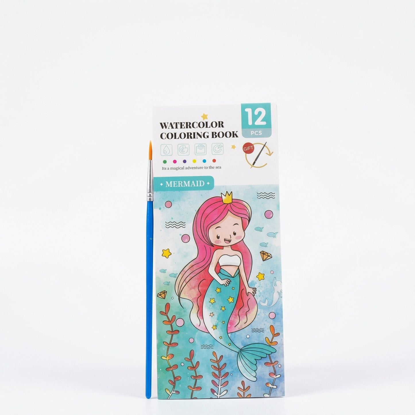 Watercolor Painting Book with Built-In Paint – Creative Moments for You and Your Child