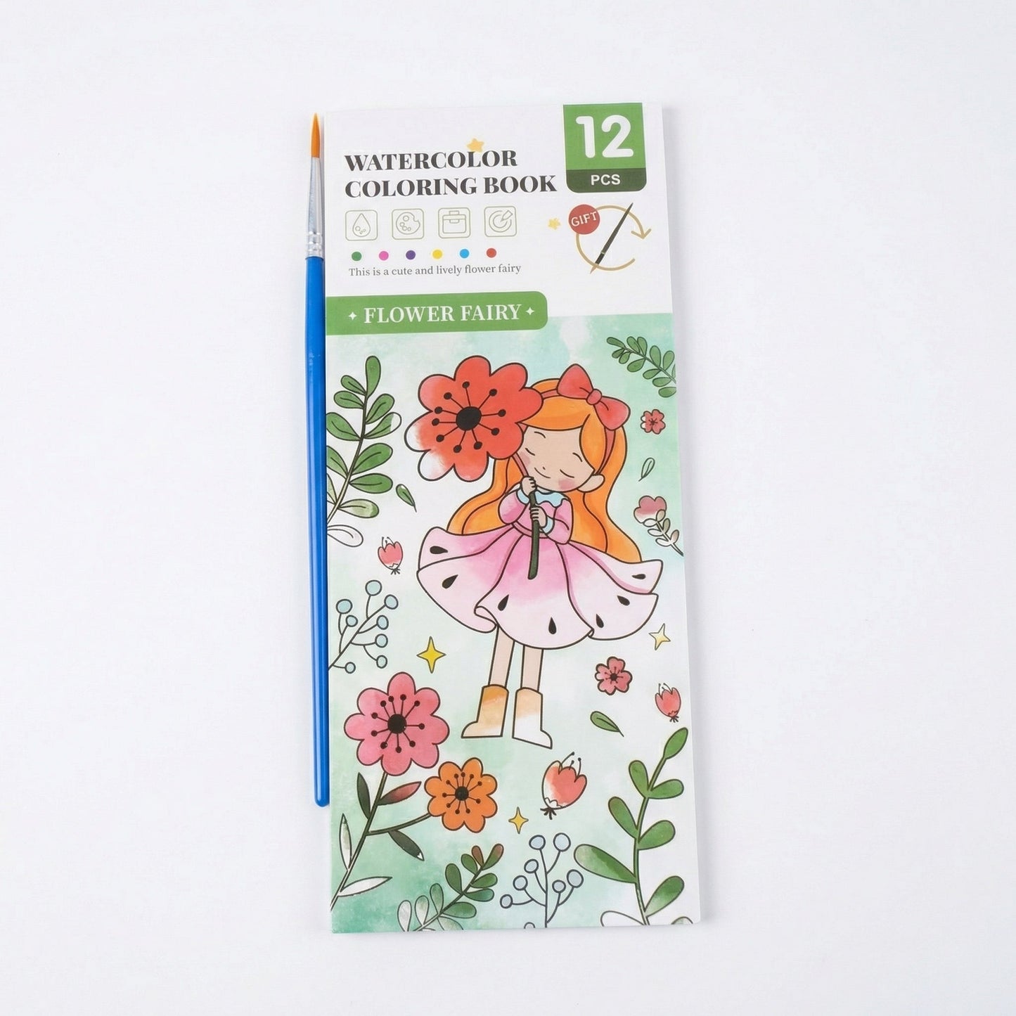 Watercolor Painting Book with Built-In Paint – Creative Moments for You and Your Child