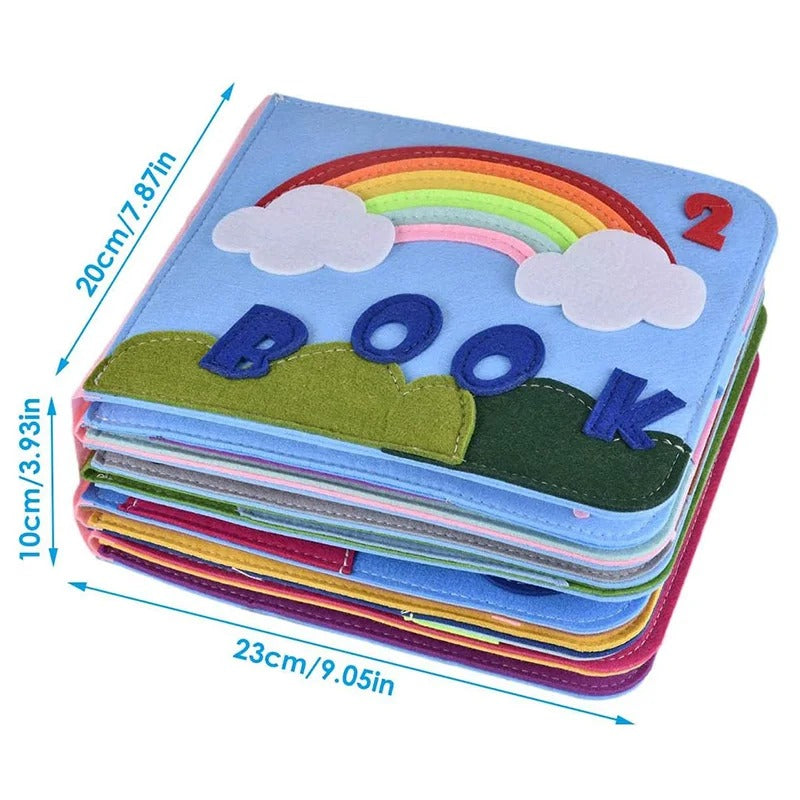 Montessori Quiet Book for Toddlers – Interactive Felt Story & Activity Book