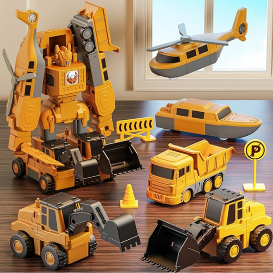 Magnetic Building Blocks Robot & Vehicle Set – Modular STEM Construction Toy