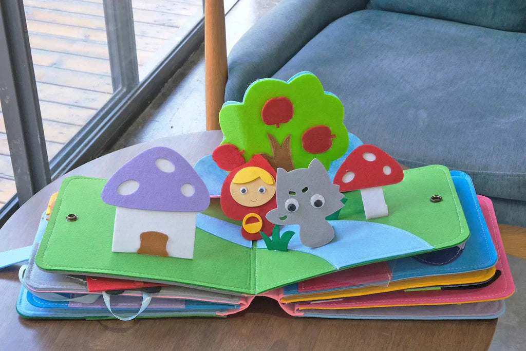 Montessori Quiet Book for Toddlers – Interactive Felt Story & Activity Book