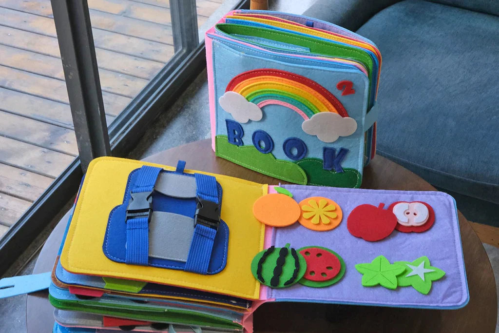 Montessori Quiet Book for Toddlers – Interactive Felt Story & Activity Book