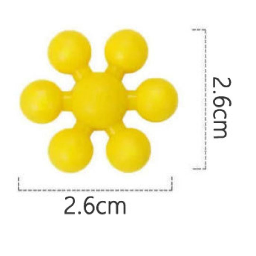 Montessori Snowflake Building Blocks – Creative Interlocking Construction Toy with Storage Box