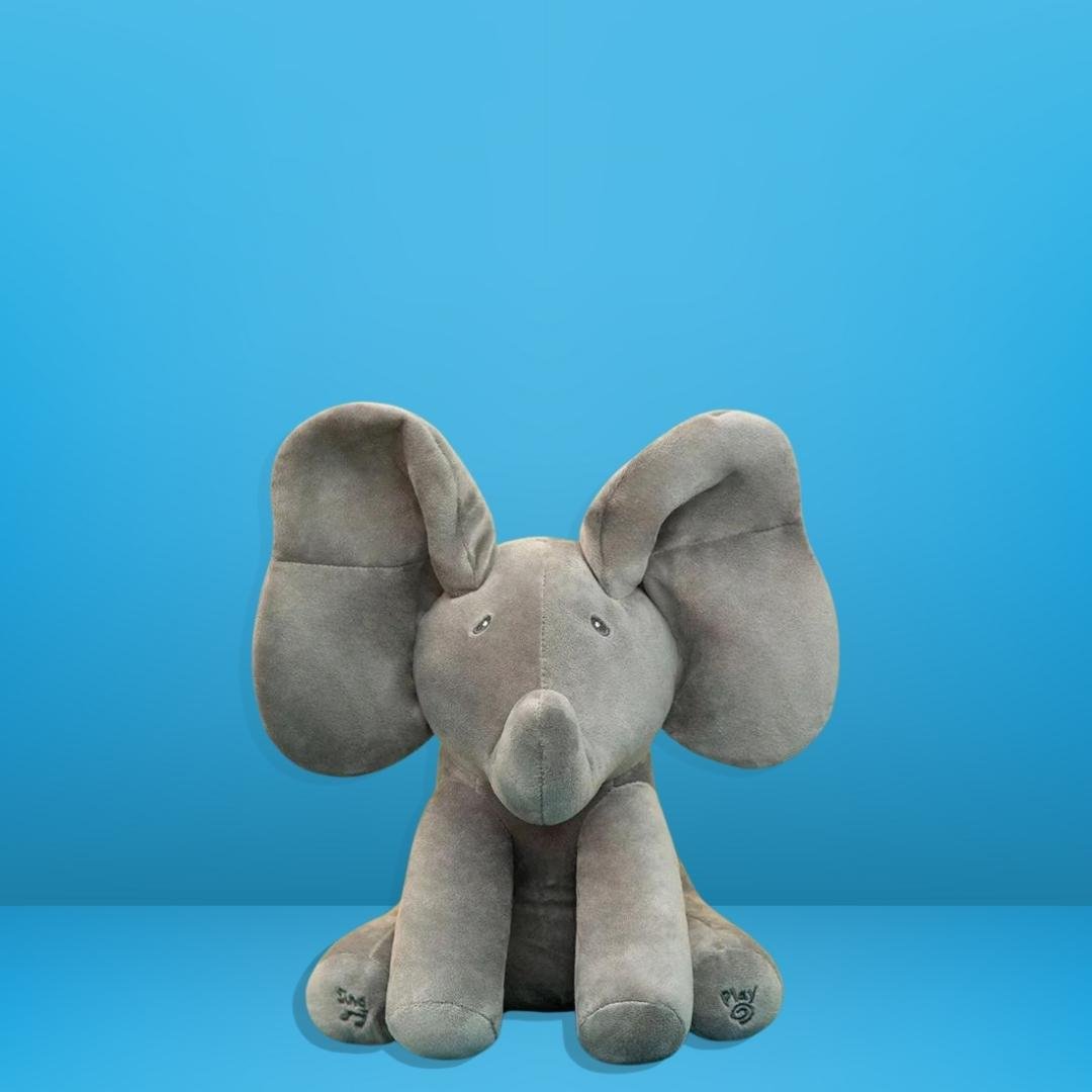 Singing Peekaboo Elephant – Interactive Baby Plush Toy with Music & Moving Ears