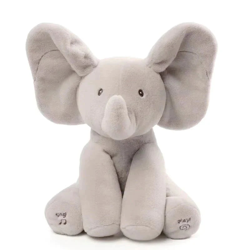 Singing Peekaboo Elephant – Interactive Baby Plush Toy with Music & Moving Ears