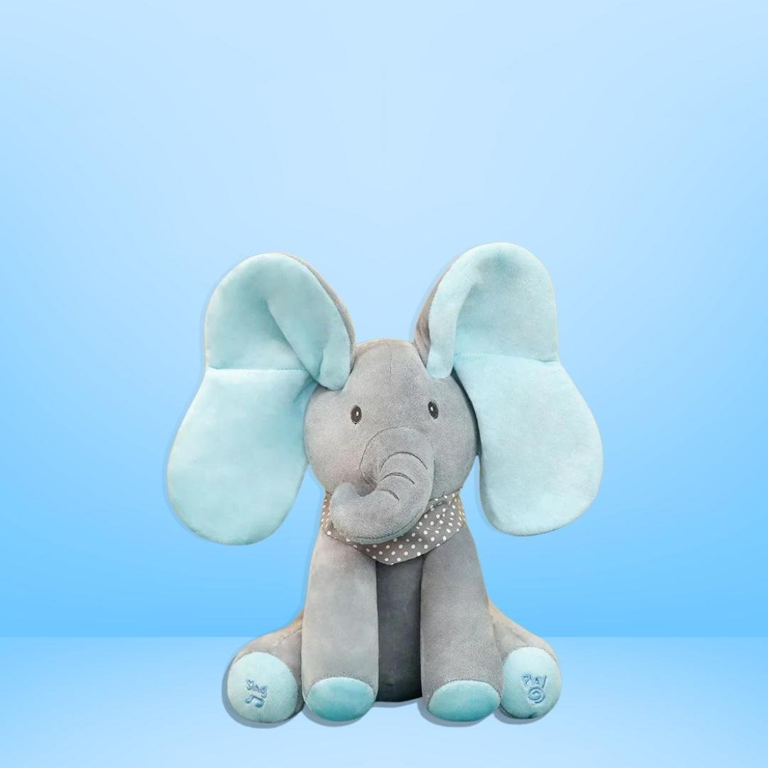 Singing Peekaboo Elephant – Interactive Baby Plush Toy with Music & Moving Ears