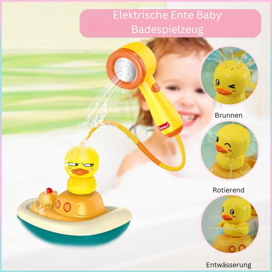 Duck Fountain Bath Toy with Shower Head – Interactive Water Spray Bath Set for Kids
